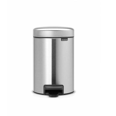 Cubo de pedal de acero inoxidable Brabantia, 3 litros, cierre silencioso